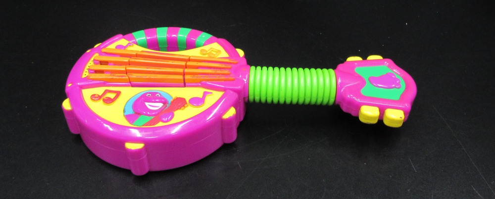 Barney Bend A Tune Banjo Fisher Price Musical Toy Tested & Works 2002